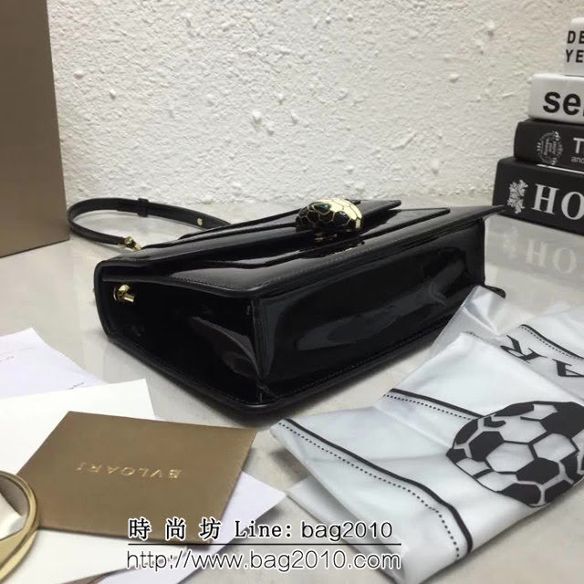 BVLGARI寶格麗 漆皮系列 時尚百搭 單層單鏈 單肩斜挎包 39174 FYD1377